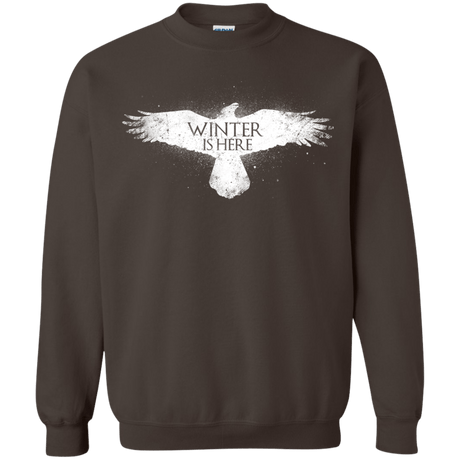 Sweatshirts Dark Chocolate / Small Winter is here Crewneck Sweatshirt