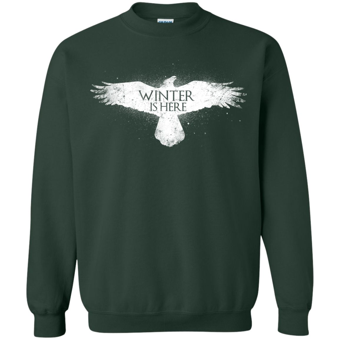Sweatshirts Forest Green / Small Winter is here Crewneck Sweatshirt