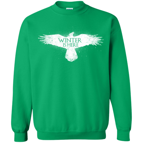 Sweatshirts Irish Green / Small Winter is here Crewneck Sweatshirt
