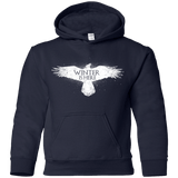 Sweatshirts Navy / YS Winter is here Youth Hoodie