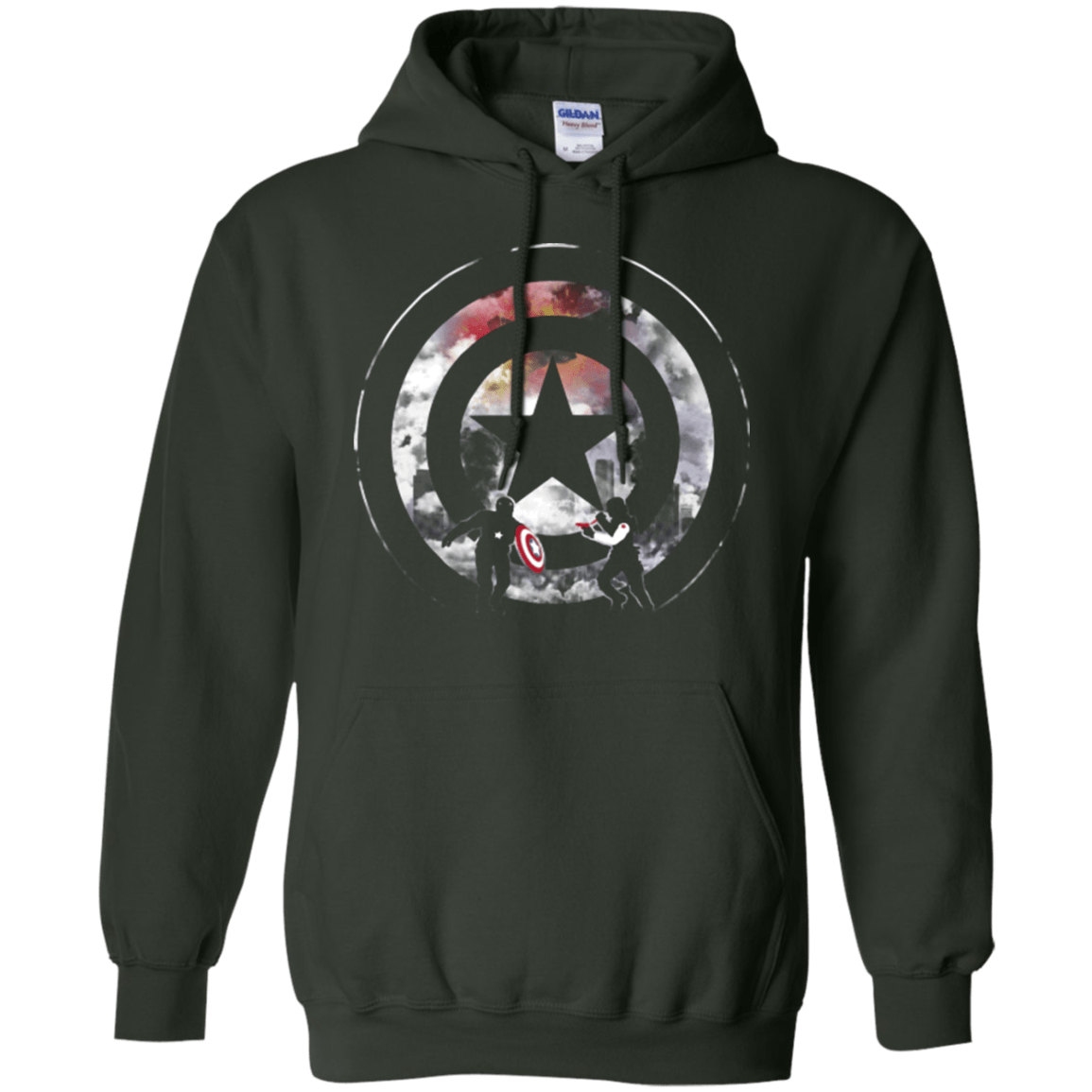 Sweatshirts Forest Green / Small Winter VS America Pullover Hoodie