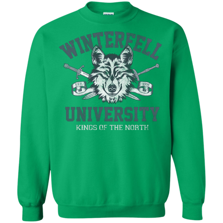 Sweatshirts Irish Green / Small Winterfell U Crewneck Sweatshirt