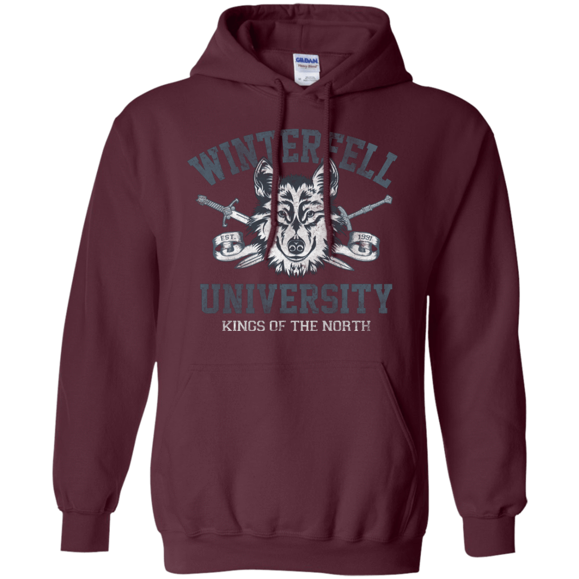 Sweatshirts Maroon / Small Winterfell U Pullover Hoodie