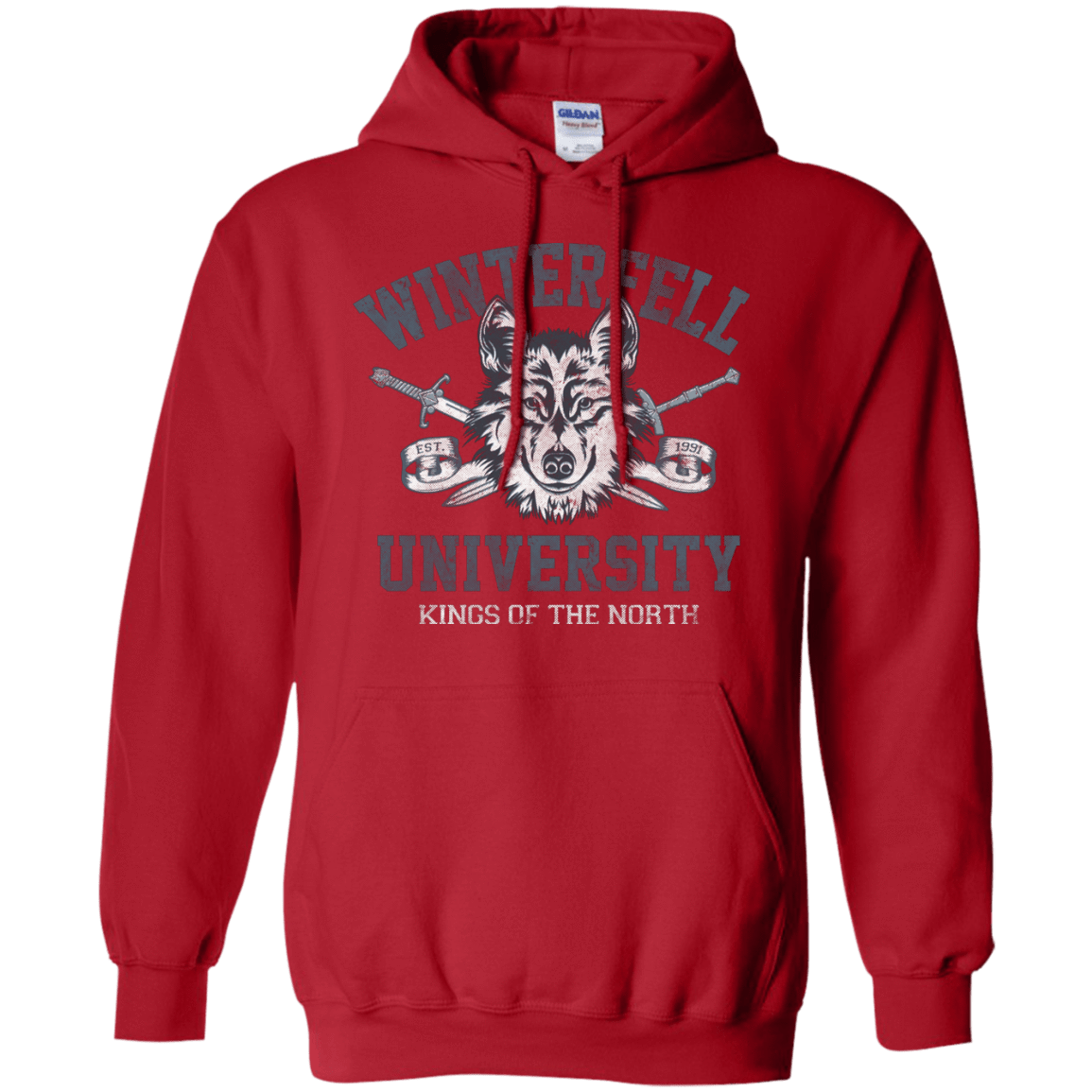 Sweatshirts Red / Small Winterfell U Pullover Hoodie