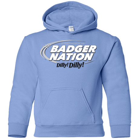 Sweatshirts Carolina Blue / YS Wisconsin Dilly Dilly Youth Hoodie