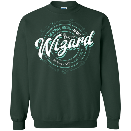 Sweatshirts Forest Green / S Wizard Crewneck Sweatshirt
