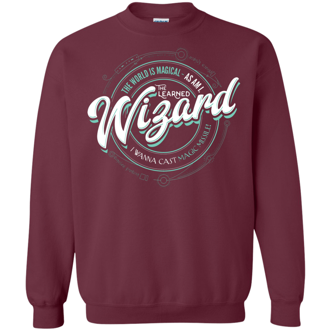 Sweatshirts Maroon / S Wizard Crewneck Sweatshirt