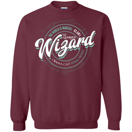 Sweatshirts Maroon / S Wizard Crewneck Sweatshirt