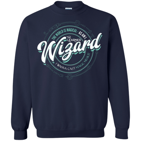 Sweatshirts Navy / S Wizard Crewneck Sweatshirt