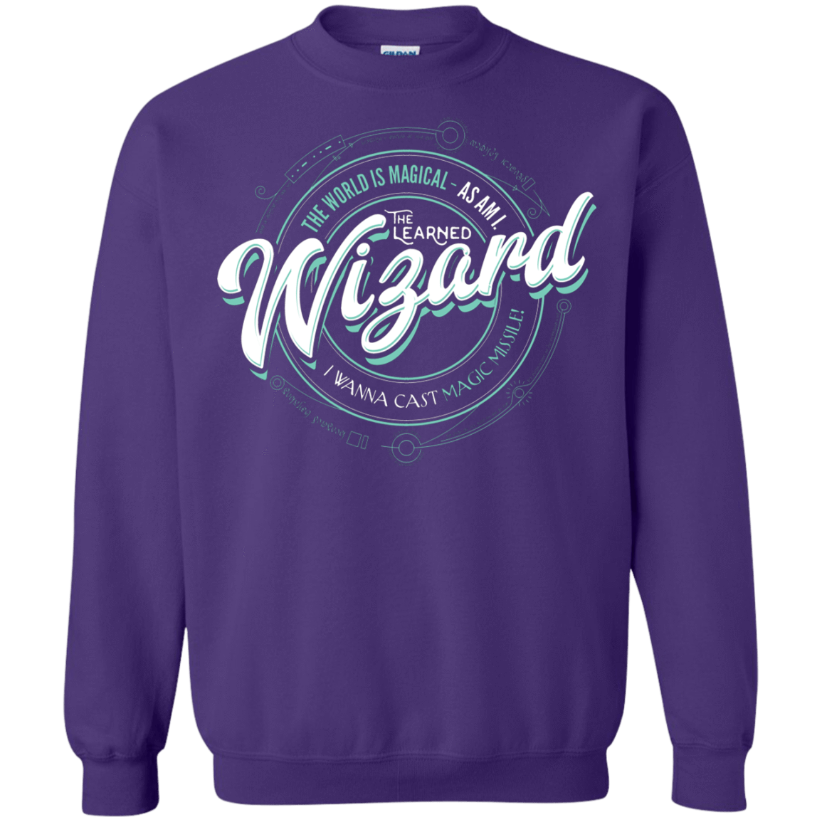 Sweatshirts Purple / S Wizard Crewneck Sweatshirt