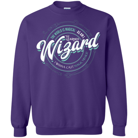 Sweatshirts Purple / S Wizard Crewneck Sweatshirt