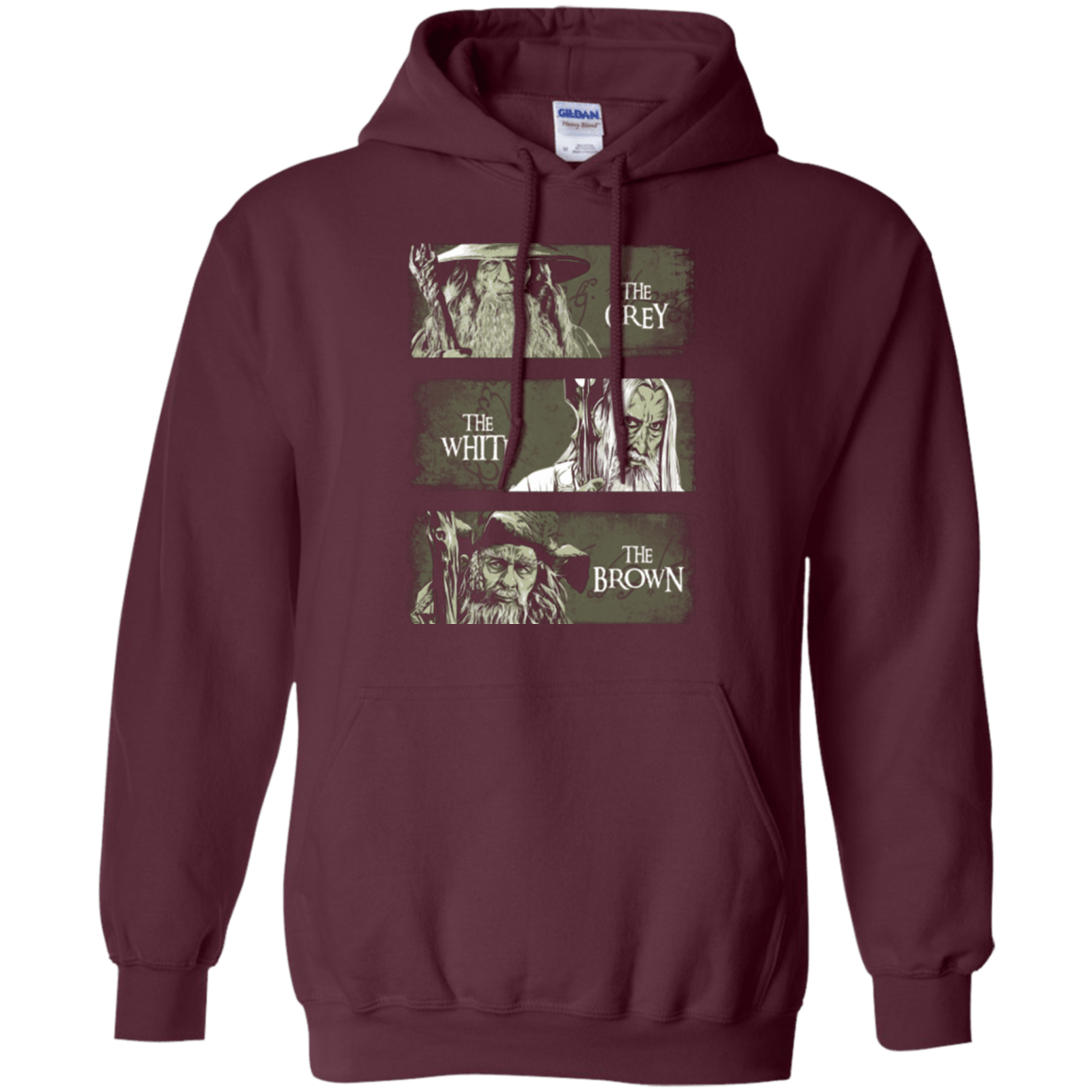 Sweatshirts Maroon / Small Wizards of Middle Earth Pullover Hoodie