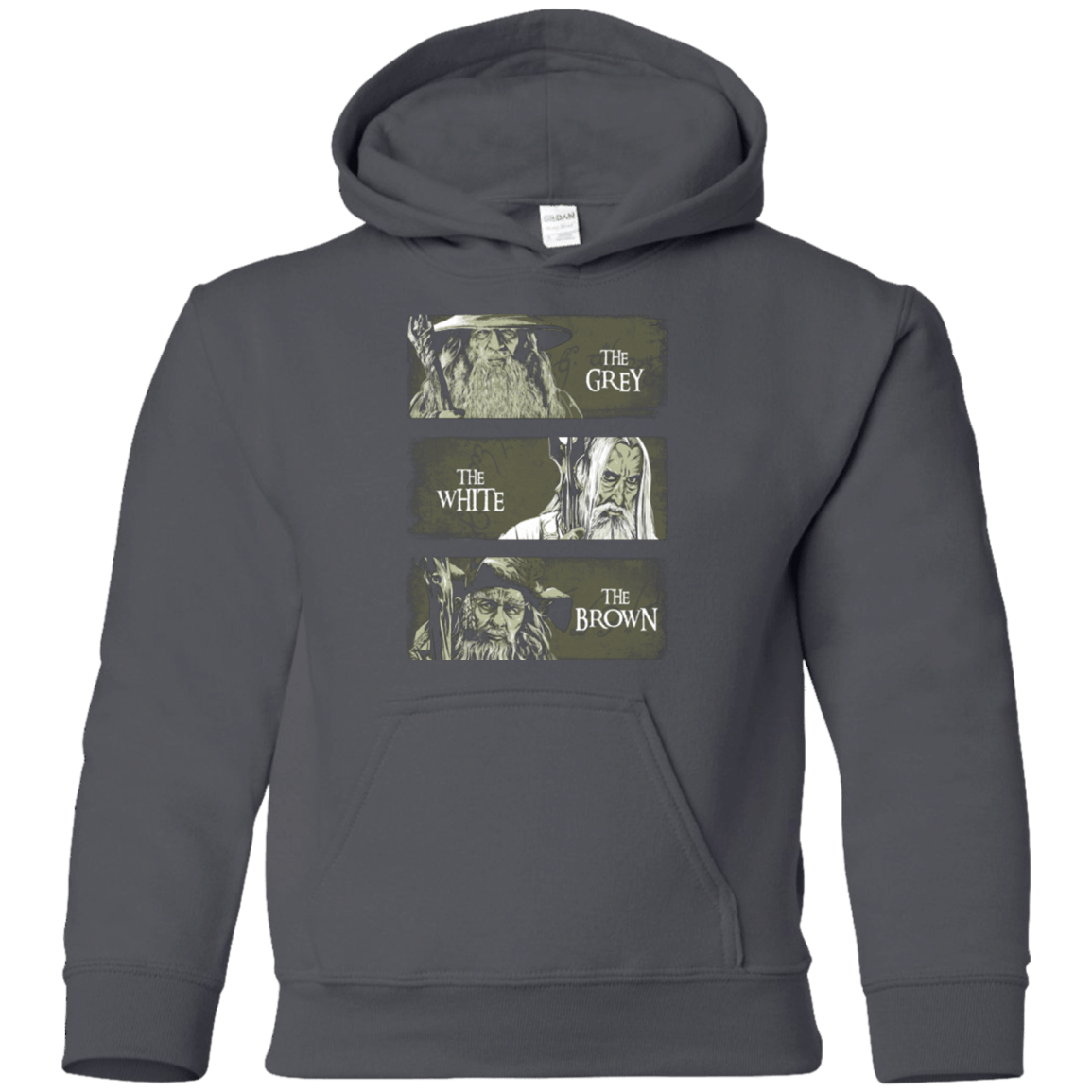 Sweatshirts Charcoal / YS Wizards of Middle Earth Youth Hoodie