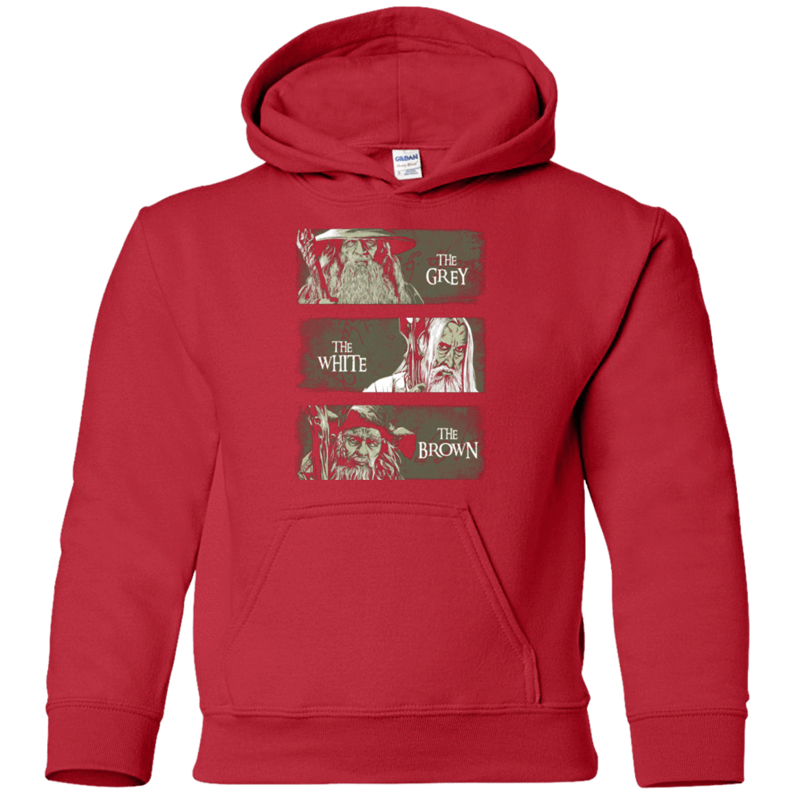 Sweatshirts Red / YS Wizards of Middle Earth Youth Hoodie