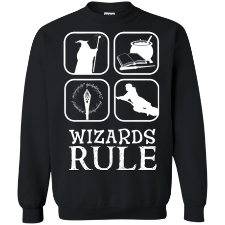 Sweatshirts Black / Small Wizards Rule Crewneck Sweatshirt