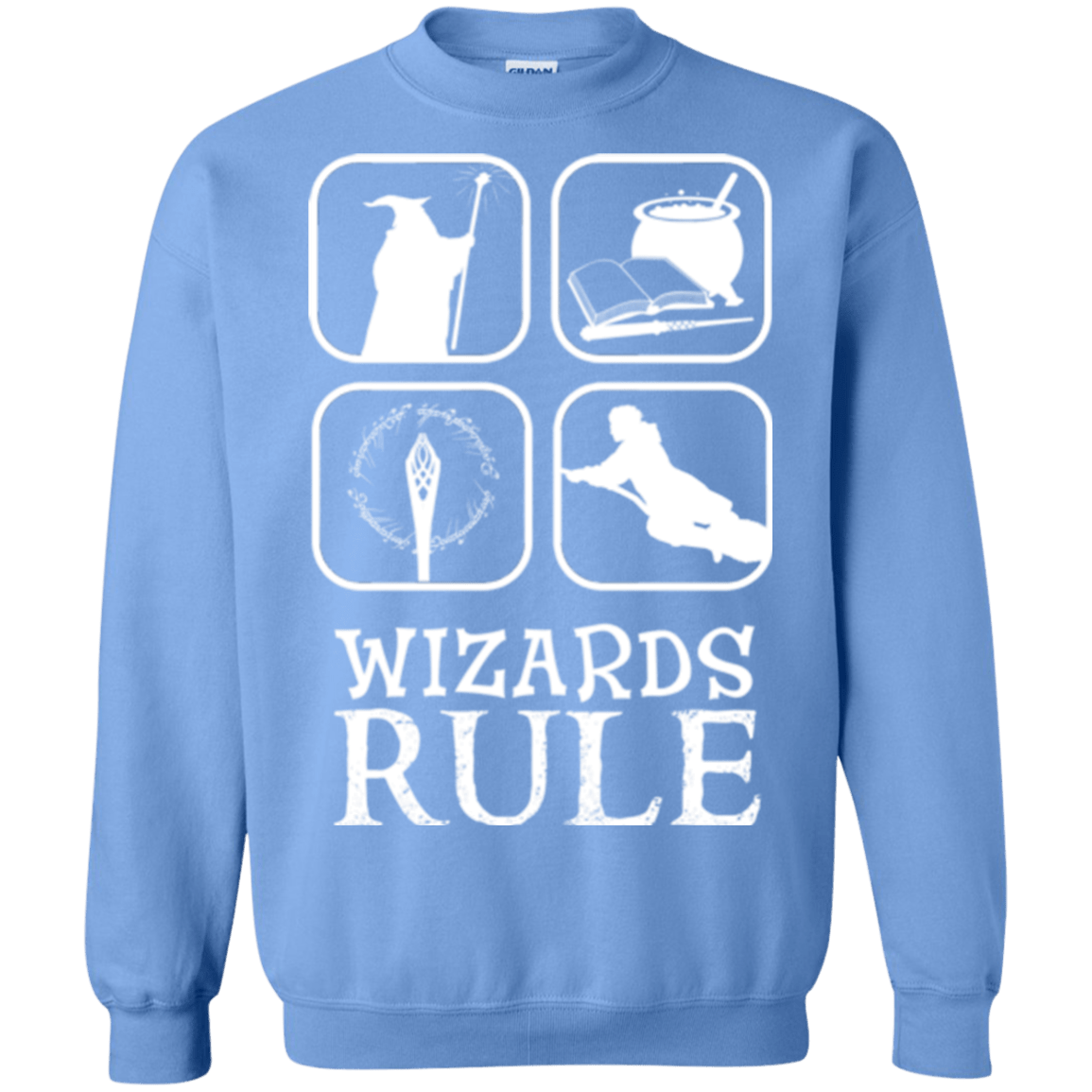 Sweatshirts Carolina Blue / Small Wizards Rule Crewneck Sweatshirt
