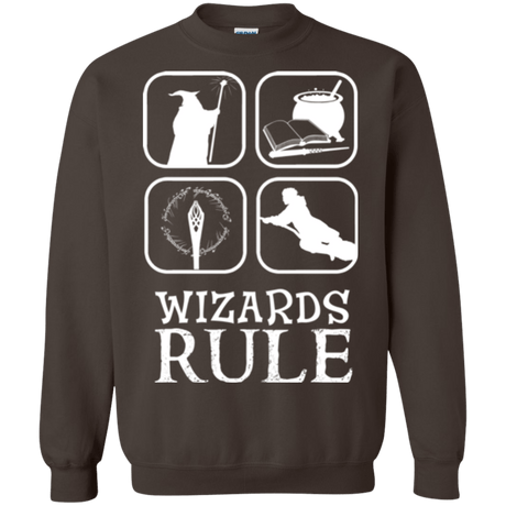 Sweatshirts Dark Chocolate / Small Wizards Rule Crewneck Sweatshirt