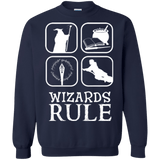 Sweatshirts Navy / Small Wizards Rule Crewneck Sweatshirt