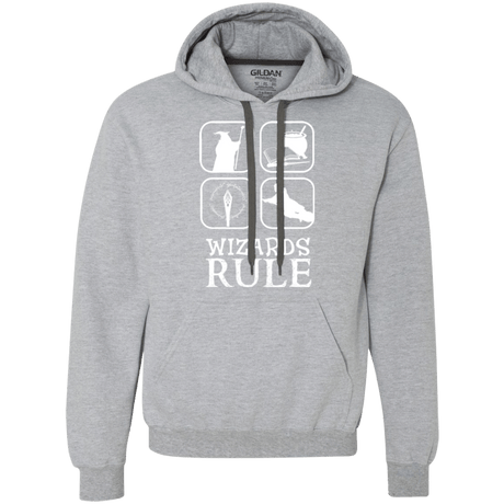Sweatshirts Sport Grey / Small Wizards Rule Premium Fleece Hoodie