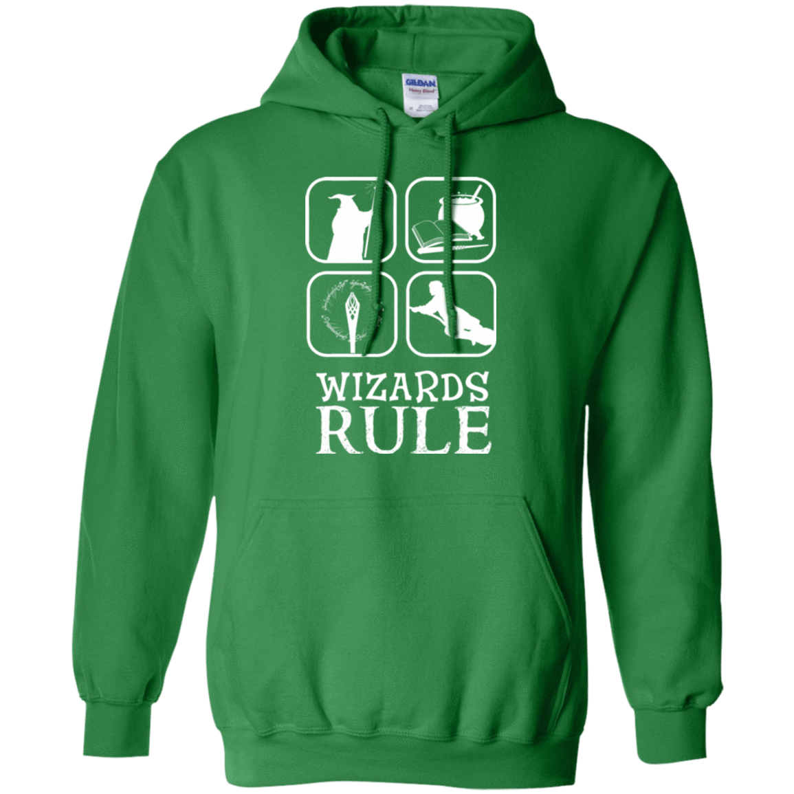 Sweatshirts Irish Green / Small Wizards Rule Pullover Hoodie