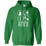 Sweatshirts Irish Green / Small Wizards Rule Pullover Hoodie