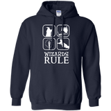 Sweatshirts Navy / Small Wizards Rule Pullover Hoodie