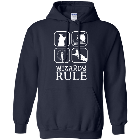 Sweatshirts Navy / Small Wizards Rule Pullover Hoodie