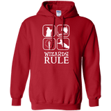 Sweatshirts Red / Small Wizards Rule Pullover Hoodie