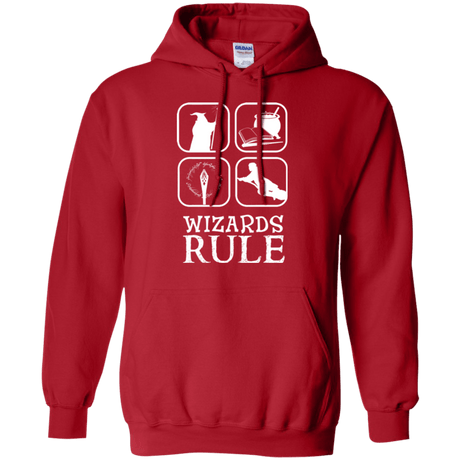Sweatshirts Red / Small Wizards Rule Pullover Hoodie