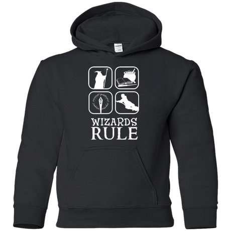 Sweatshirts Black / YS Wizards Rule Youth Hoodie