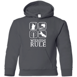 Sweatshirts Charcoal / YS Wizards Rule Youth Hoodie