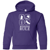 Sweatshirts Purple / YS Wizards Rule Youth Hoodie