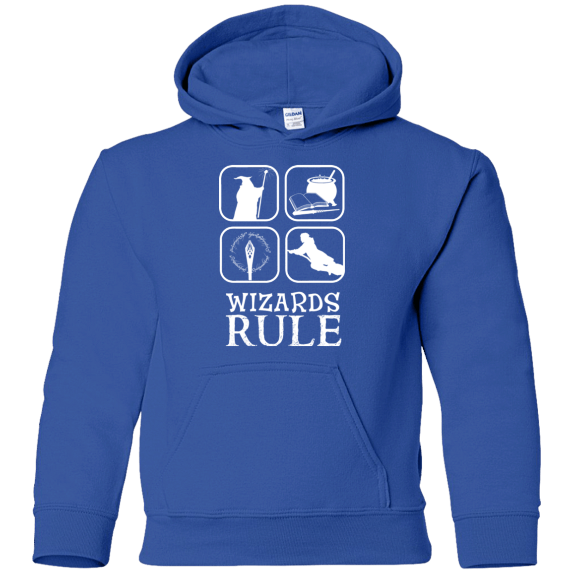 Sweatshirts Royal / YS Wizards Rule Youth Hoodie