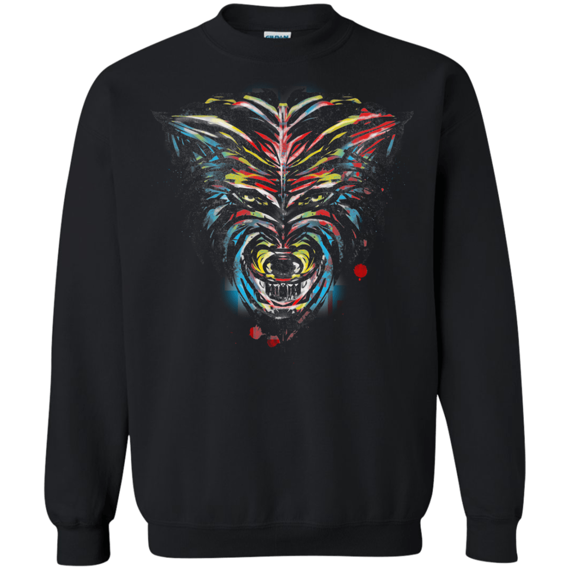 Wolf Stencil Crewneck Sweatshirt