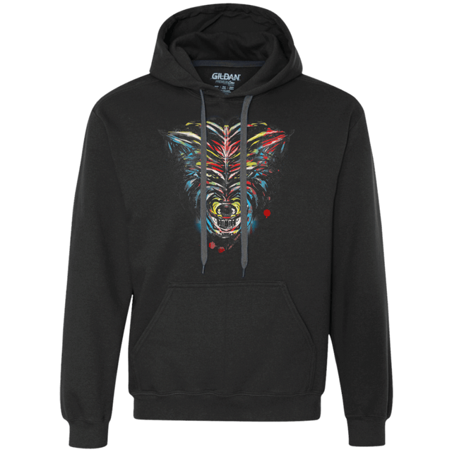 Sweatshirts Black / S Wolf Stencil Premium Fleece Hoodie