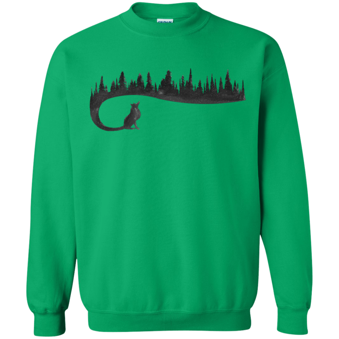 Sweatshirts Irish Green / S Wolf Tail Crewneck Sweatshirt