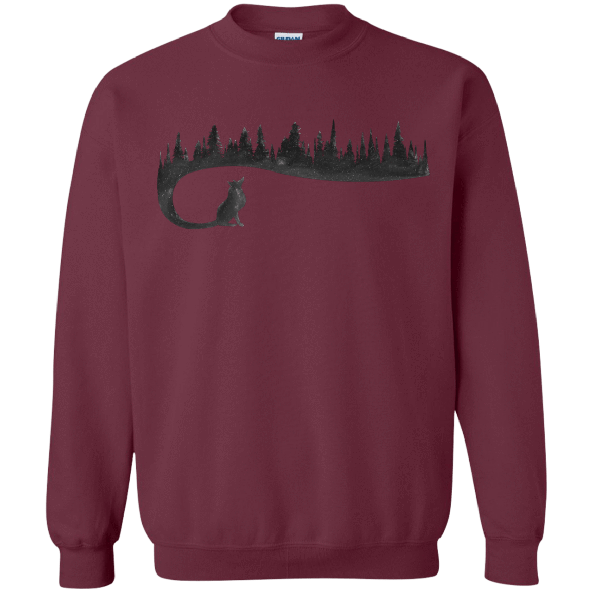 Sweatshirts Maroon / S Wolf Tail Crewneck Sweatshirt