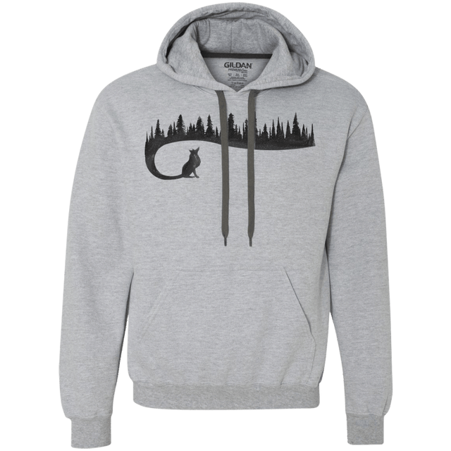 Sweatshirts Sport Grey / S Wolf Tail Premium Fleece Hoodie