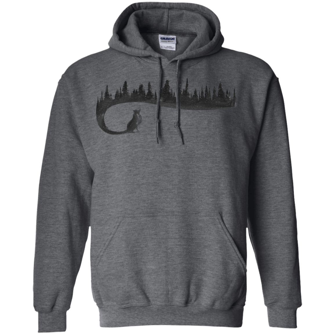 Sweatshirts Dark Heather / S Wolf Tail Pullover Hoodie