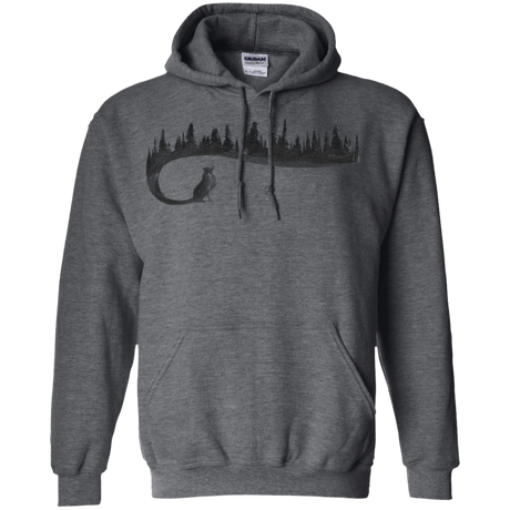 Sweatshirts Dark Heather / S Wolf Tail Pullover Hoodie