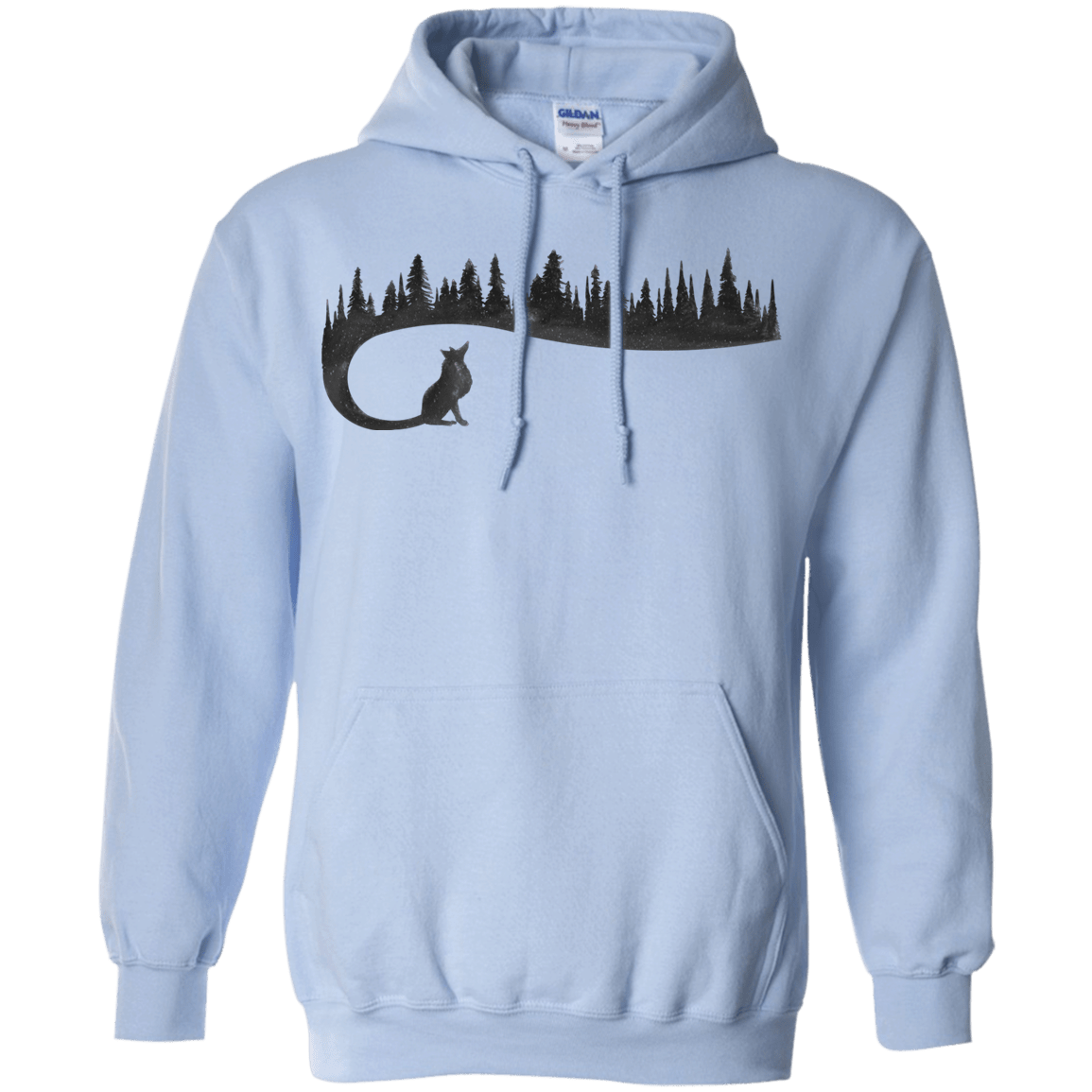 Sweatshirts Light Blue / S Wolf Tail Pullover Hoodie