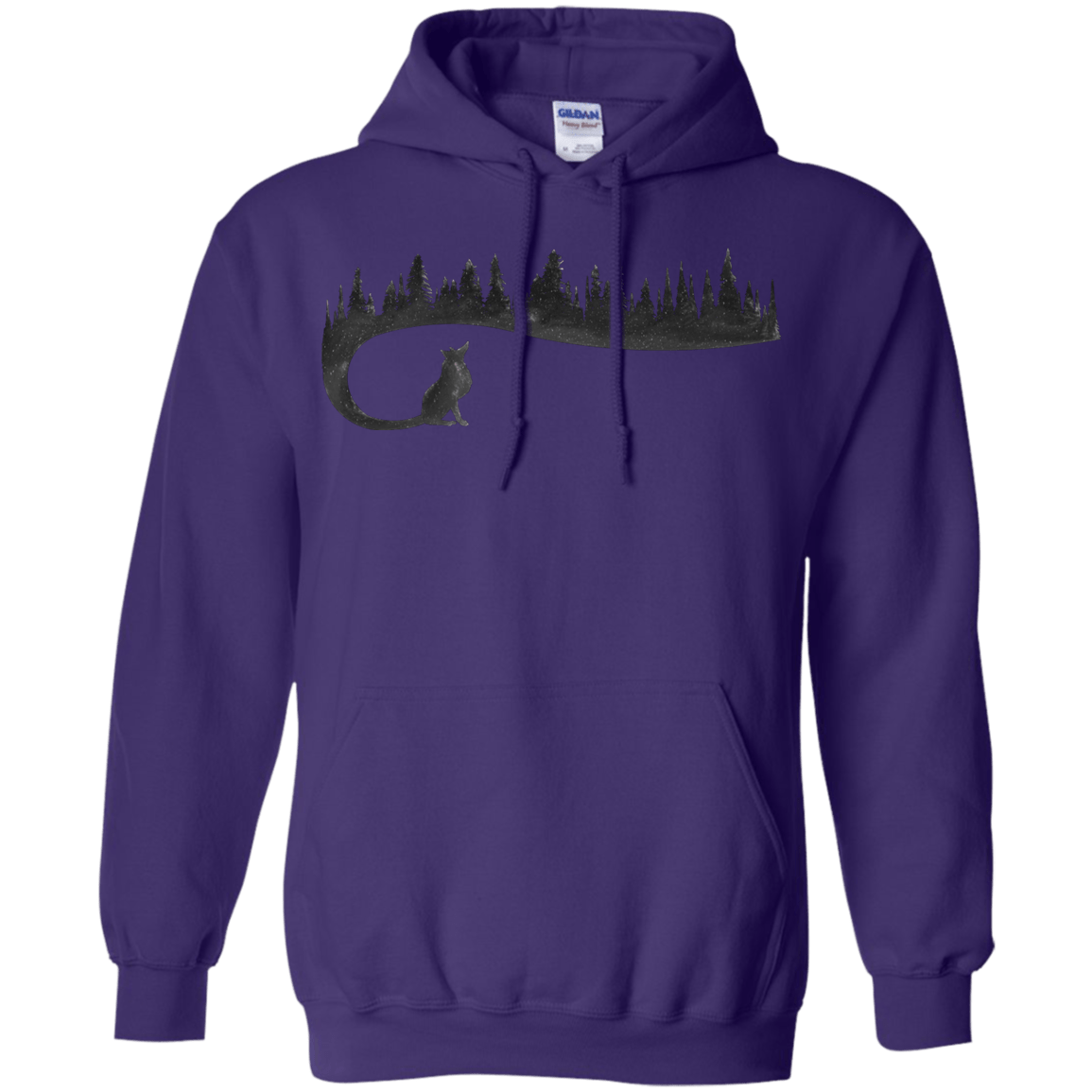 Sweatshirts Purple / S Wolf Tail Pullover Hoodie