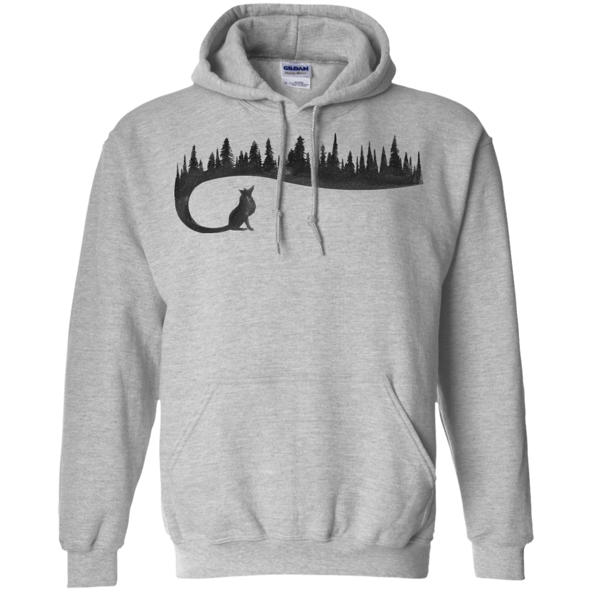 Sweatshirts Sport Grey / S Wolf Tail Pullover Hoodie