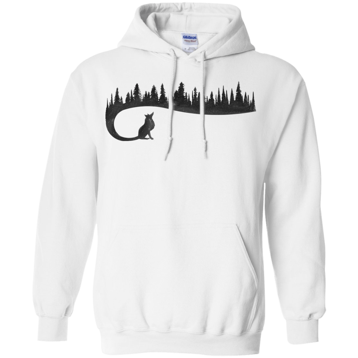 Sweatshirts White / S Wolf Tail Pullover Hoodie