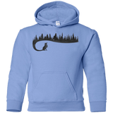 Sweatshirts Carolina Blue / YS Wolf Tail Youth Hoodie