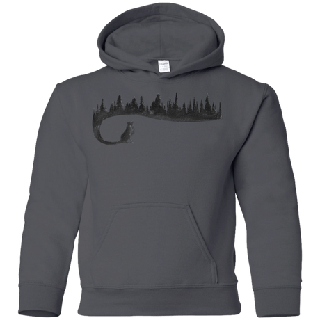 Sweatshirts Charcoal / YS Wolf Tail Youth Hoodie
