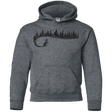 Sweatshirts Dark Heather / YS Wolf Tail Youth Hoodie