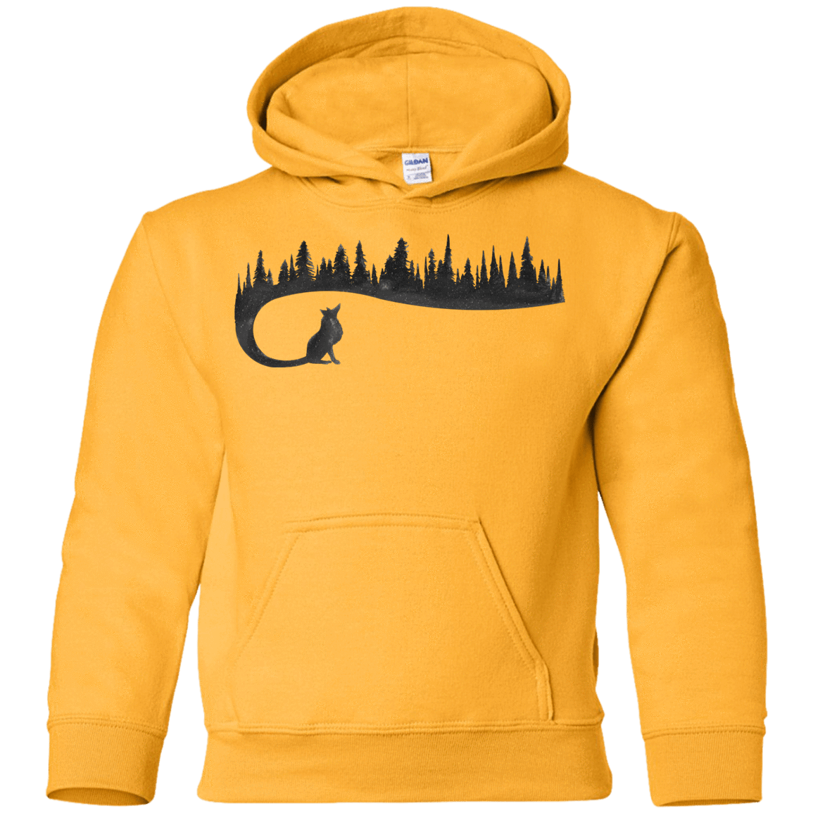 Sweatshirts Gold / YS Wolf Tail Youth Hoodie
