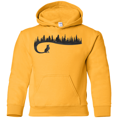 Sweatshirts Gold / YS Wolf Tail Youth Hoodie
