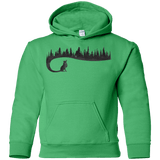Sweatshirts Irish Green / YS Wolf Tail Youth Hoodie
